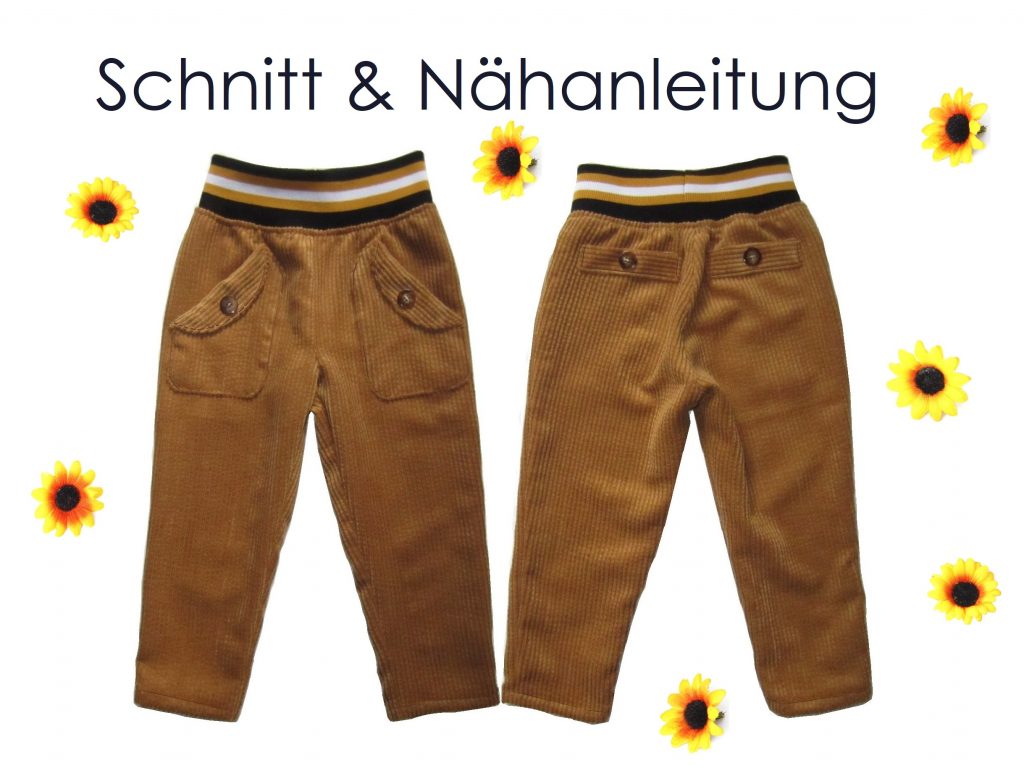 Schnittmuster Hose mit Strickbund