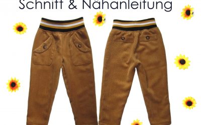 Schnittmuster Hose mit Strickbund