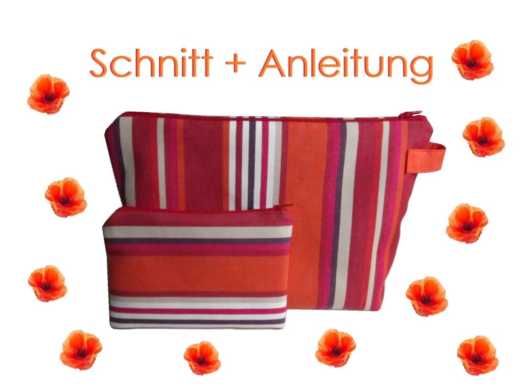 Kuturtasche und Kosmetiktasche Schnittmuster