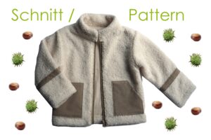 Pattern Teddy Jacket with Lining