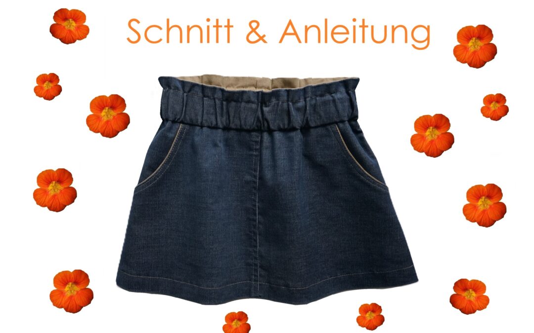 sportlicher Jeansrock Schnitt und Anleitung
