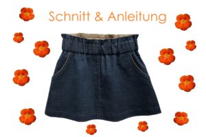 sportlicher Jeansrock Schnitt und Anleitung